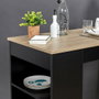 Home Deco Factory Mesa Alta Bar con Estantes