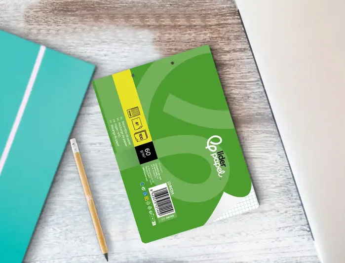 Liderpapel Recambio Cuarto Apaisado 100 Hojas 60g Cuadro 4 mm 2 Taladros con Margen