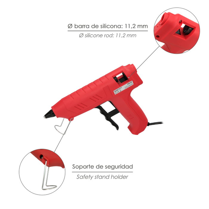Wolfpack LINEA PROFESIONAL Pistola Termocolante Industrial 100 W / 11,5 mm