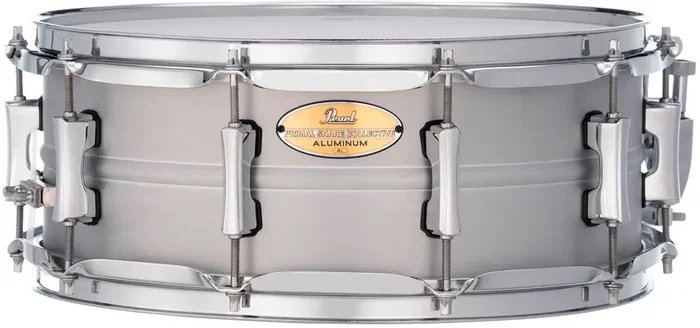 Pearl Primal Snare Collective Caja de Batería 14 X 5.5 Pulgadas, Aluminio Pearl, Sonido Potente y Versátil para Profesionales y en Desarrollo