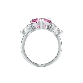 Chiara Ferragni First Love Ring SIV+WH/Pink CZ Tamaño 14