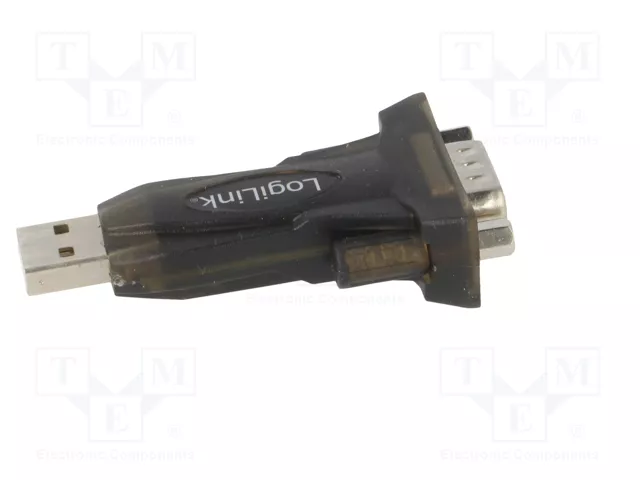 LogiLink AU0002F Adaptador USB 2.0 a RS-232 Negro