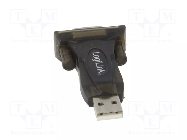 LogiLink AU0002F Adaptador USB 2.0 a RS-232 Negro