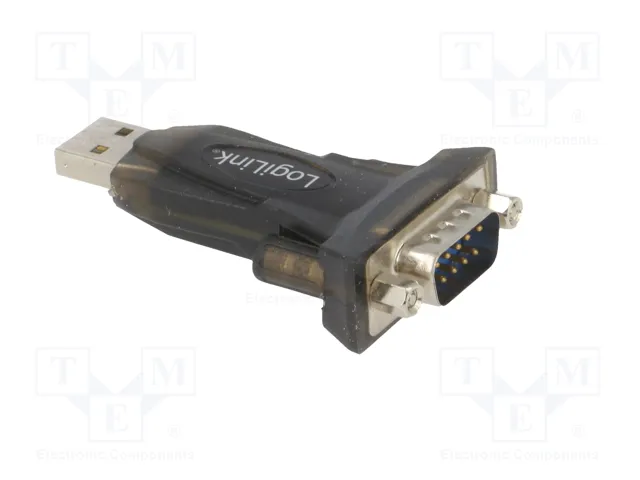 LogiLink AU0002F Adaptador USB 2.0 a RS-232 Negro