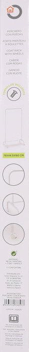 Confortime Perchero Con Ruedas 78 x 44.5 x 160 cm (6 Unidades)
