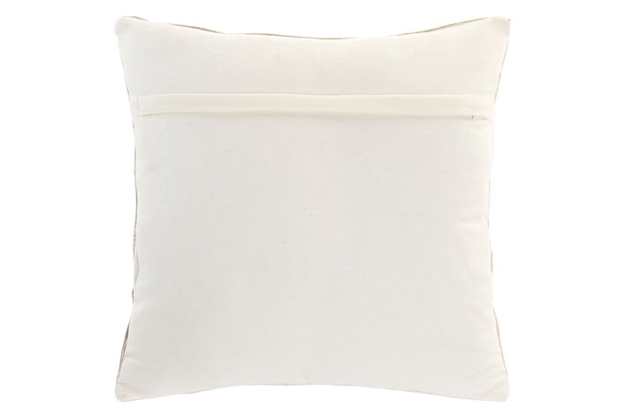 DKD Home Decor Cojín de Algodón Bordado a Mano Crudo 45x45 cm