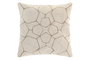 DKD Home Decor Cojín de Algodón Bordado a Mano Crudo 45x45 cm