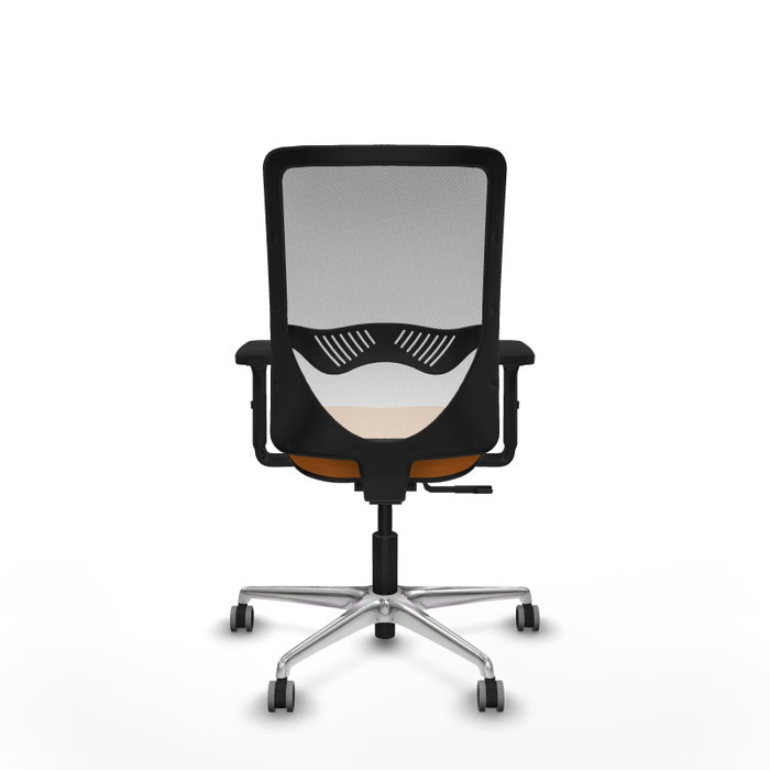 PIQUERAS Y CRESPO Silla de oficina Zulema Naranja y Blanco