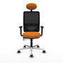 PIQUERAS Y CRESPO Silla de oficina Zulema Naranja y Negro