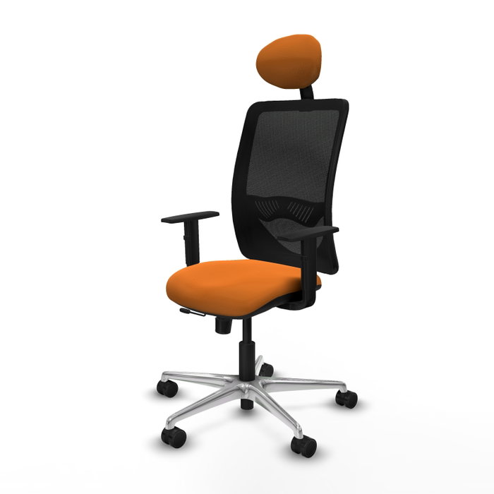 PIQUERAS Y CRESPO Silla de oficina Zulema Naranja y Negro