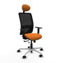PIQUERAS Y CRESPO Silla de oficina Zulema Naranja y Negro