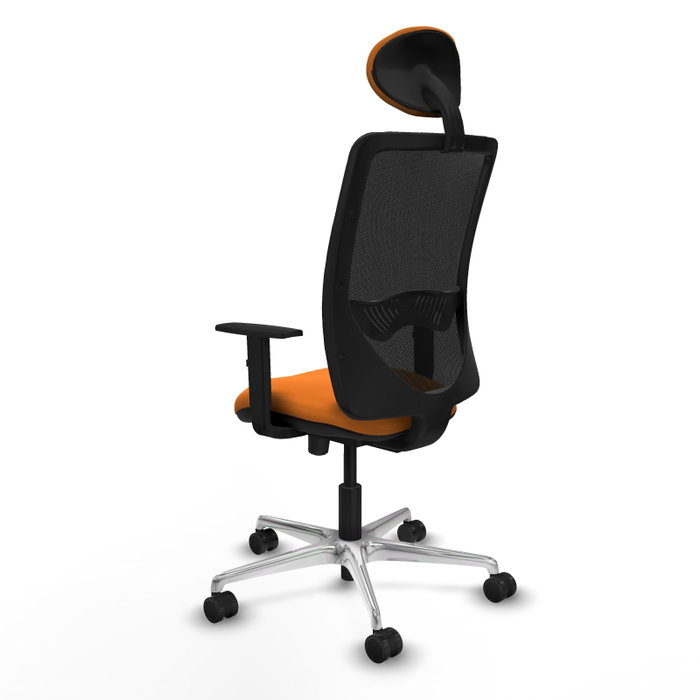 PIQUERAS Y CRESPO Silla de oficina Zulema Naranja y Negro