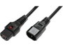 IEC LOCK Cable de alimentación H05VV-F con bloqueo, 3m, negro