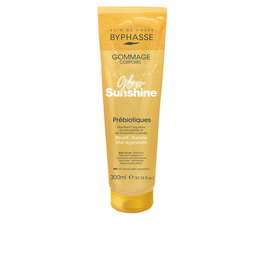 Byphasse GLOW SUNSHINE exfoliante corporal prebiótico 300 ml - con partículas de hueso de albaricoque y piedra pómez