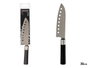 Kinvara Cuchillo de Acero con Agujeros y Mango Negro