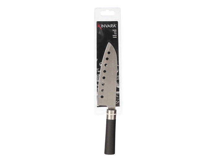 Kinvara Cuchillo de Acero con Agujeros y Mango Negro