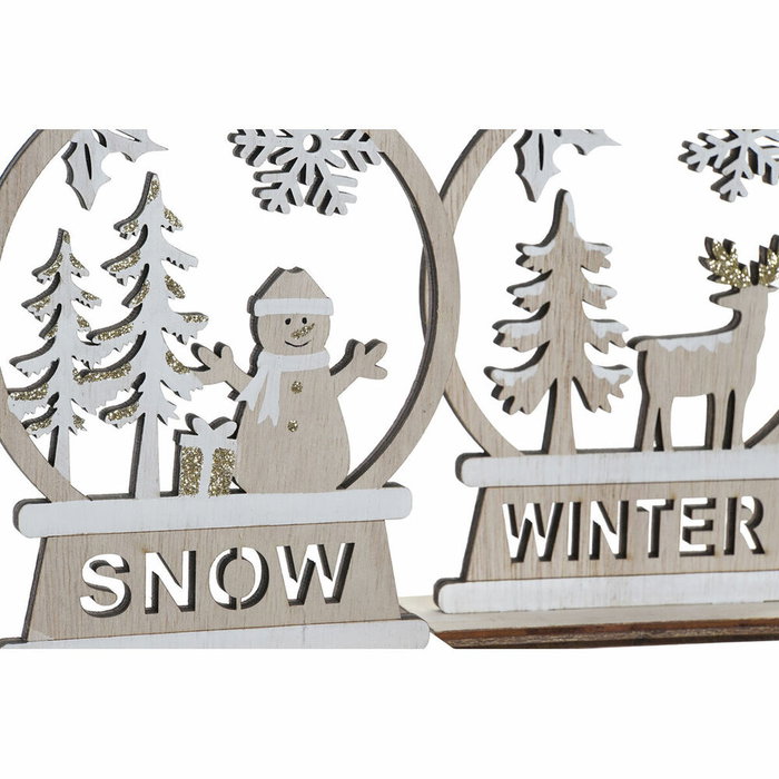 DKD Home Decor Figura Madera Winter 2 Surtido (Reno y Muñeco de Nieve) DKD Home Decor Figura Madera Winter 2 Surtido (Reno y Muñeco de Nieve)