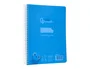 Liderpapel Cuaderno Espiral A5 Pautaguía Tapa Plástico 80 Hojas 90gr Cuadro Pautado 3mm Con Margen Color Azul