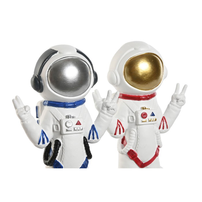 DKD Home Decor Set de 2 Figuras de Resina Astronauta Astronaut Girl DKD Home Decor Set de 2 Figuras de Resina Astronauta Astronaut Girl