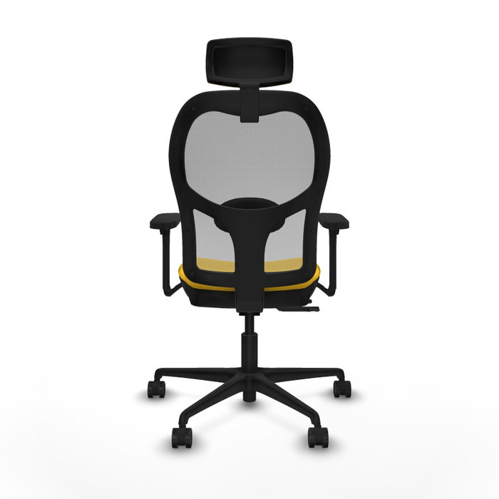 PIQUERAS Y CRESPO Silla de oficina Jorquera con mecanismo Sincro/Traslack, Amarillo y Gris PIQUERAS Y CRESPO Silla de oficina Jorquera con mecanismo Sincro/Traslack, Amarillo y Gris