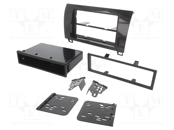 METRA Bastidor de montaje de radio para Toyota, 1 DIN y 2 DIN, negro brillante METRA Bastidor de montaje de radio para Toyota, 1 DIN y 2 DIN, negro brillante