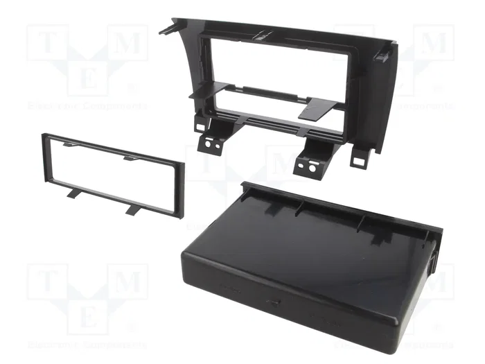 METRA Bastidor de montaje de radio para Toyota, 1 DIN y 2 DIN, negro brillante METRA Bastidor de montaje de radio para Toyota, 1 DIN y 2 DIN, negro brillante