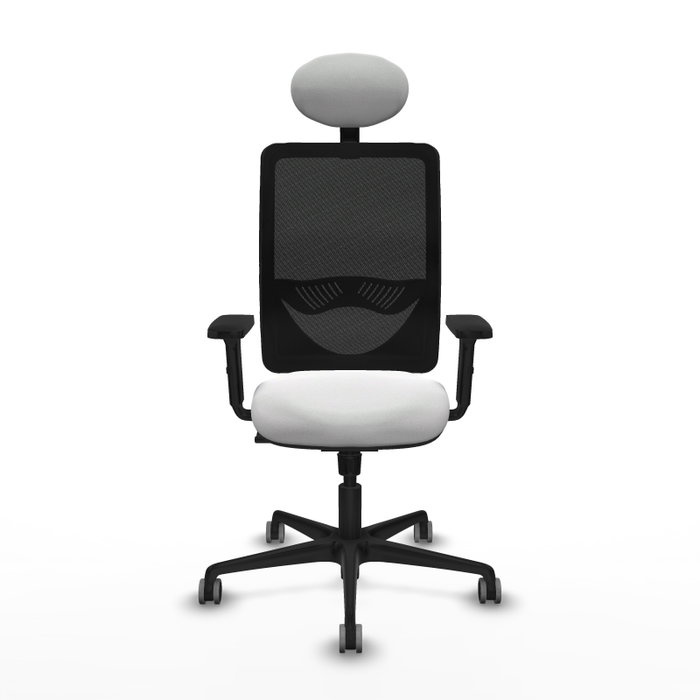 PIQUERAS Y CRESPO Silla de oficina Zulema con mecanismo Sincro, Blanco y Negro PIQUERAS Y CRESPO Silla de oficina Zulema con mecanismo Sincro, Blanco y Negro