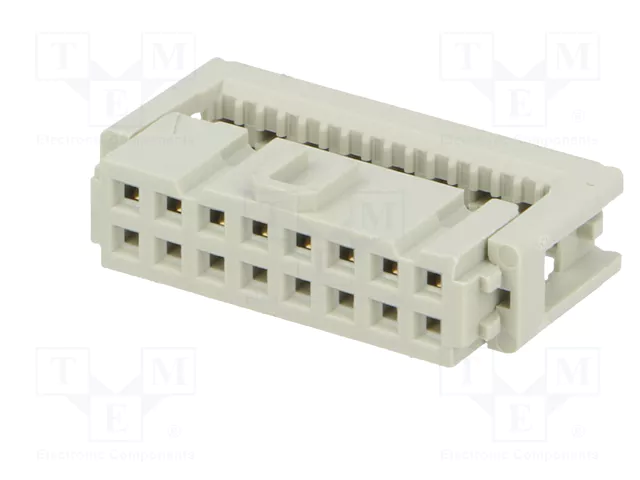 HARTING Conector IDC Hembra de 16 Pines Recto 2,54mm