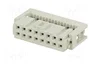 HARTING Conector IDC Hembra de 16 Pines Recto 2,54mm