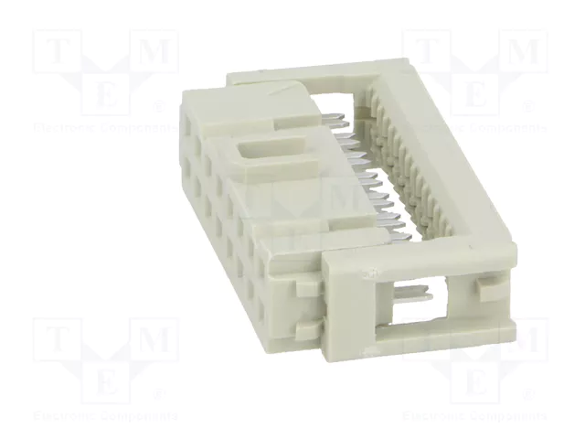 HARTING Conector IDC Hembra de 16 Pines Recto 2,54mm
