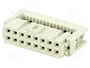 HARTING Conector IDC Hembra de 16 Pines Recto 2,54mm