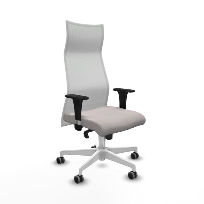 PIQUERAS Y CRESPO Sillón Albacete Blanco con Mecanismo Sincro y Brazos 1D PIQUERAS Y CRESPO Sillón Albacete Blanco con Mecanismo Sincro y Brazos 1D