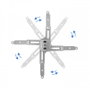 Tooq Soporte de Techo para Proyector PJ2012T-S Plata, Inclinable, Distancia Ajustable 13-65 cm, Peso Máx 20 kg