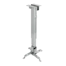 Tooq Soporte de Techo para Proyector PJ2012T-S Plata, Inclinable, Distancia Ajustable 13-65 cm, Peso Máx 20 kg