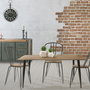 Home Deco Factory Mesa Comedor Industriel 115x75x75 cm