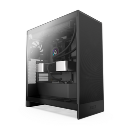 NZXT CM-H72FB-01 H7 Flow Midi Tower PC Caja, Negro, con 3 ventiladores frontales de 120mm