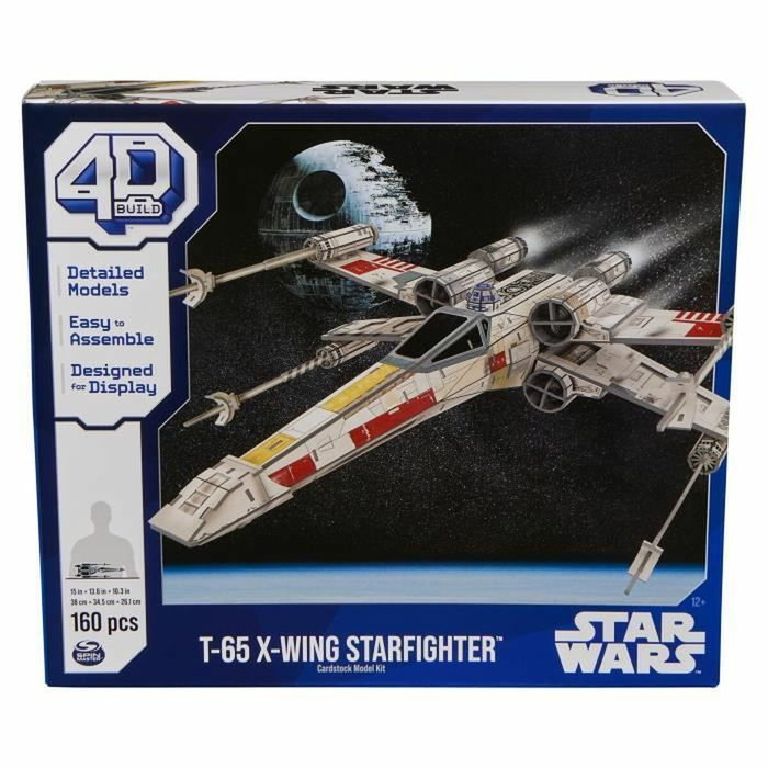 Spin Master Star Wars X-WING FIGHTER Modelo 4D para construir 28 cm Spin Master Star Wars X-WING FIGHTER Modelo 4D para construir 28 cm