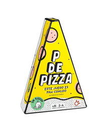 Pizza Party Juego de Mesa P de Pizza - Juego de Palabras y Agilidad Mental para Niños y Familias, Edad Recomendada 36 meses+, Idioma Español