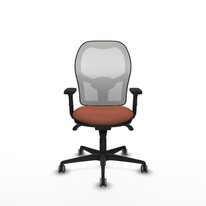 PIQUERAS Y CRESPO Silla de oficina Jorquera con mecanismo Sincro, Marrón y Blanco PIQUERAS Y CRESPO Silla de oficina Jorquera con mecanismo Sincro, Marrón y Blanco