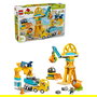 LEGO DUPLO 10476 Obra y Vehículos de Construcción 3 en 1 Set de Construcción con 84 Piezas y 2 Figuras, Edad 3+ Años