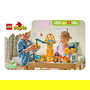 LEGO DUPLO 10476 Obra y Vehículos de Construcción 3 en 1 Set de Construcción con 84 Piezas y 2 Figuras, Edad 3+ Años