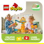 LEGO DUPLO 10476 Obra y Vehículos de Construcción 3 en 1 Set de Construcción con 84 Piezas y 2 Figuras, Edad 3+ Años