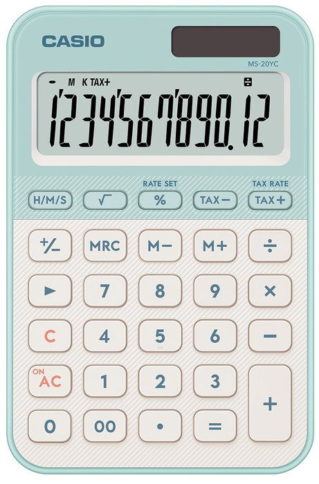 Casio MS-20YC-LG Calculadora de sobremesa 12 dígitos Verde claro