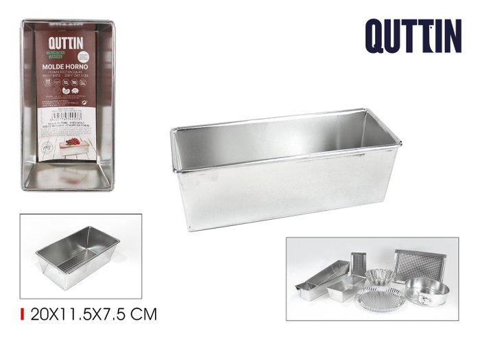 Quttin Molde Rectangular 21 x 11,5 x 7,5 cm (18 Unidades) Quttin Molde Rectangular 21 x 11,5 x 7,5 cm (18 Unidades)