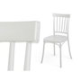 GIFTDECOR Silla de barras blanca