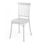 GIFTDECOR Silla de barras blanca