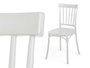Giftdecor Silla Barras Blanca 42 x 81.5 x 45 cm Plástico PP