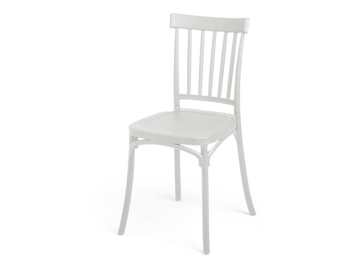 Giftdecor Silla Barras Blanca 42 x 81.5 x 45 cm Plástico PP