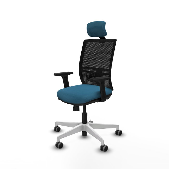 PIQUERAS Y CRESPO Silla de oficina Yunquera Verde petróleo con mecanismo Sincro/Traslack PIQUERAS Y CRESPO Silla de oficina Yunquera Verde petróleo con mecanismo Sincro/Traslack