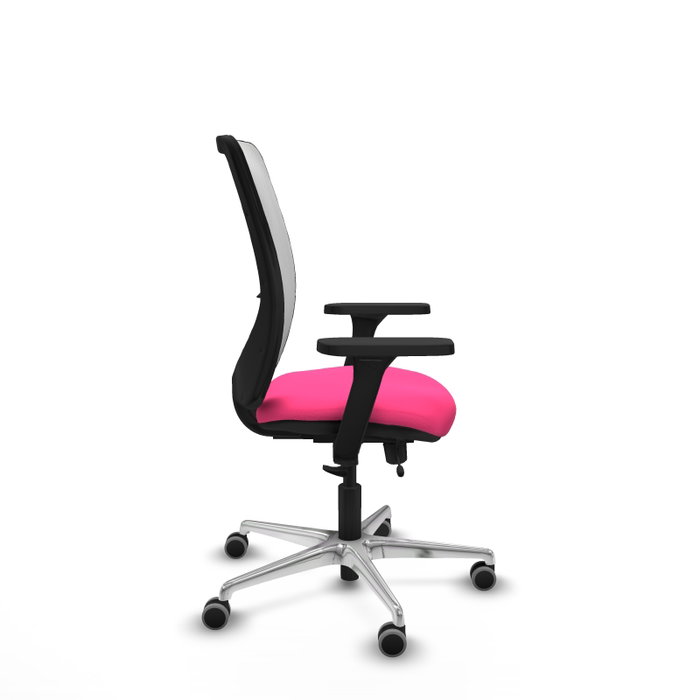 PIQUERAS Y CRESPO Silla de oficina Zulema Rosa con Malla Blanca PIQUERAS Y CRESPO Silla de oficina Zulema Rosa con Malla Blanca